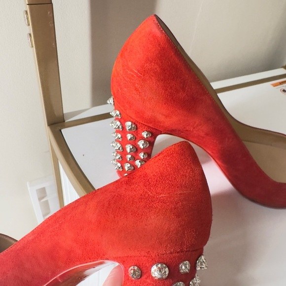 Christian Louboutin Veau Velours Donna Stud Spikes 85 Pumps – Size 39.5 - Picture 12 of 12